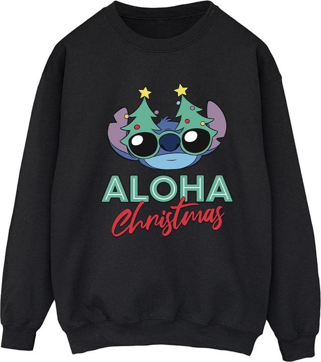 Disney Lilo And Stitch Christmas Tree Shades Sweatshirt (S)