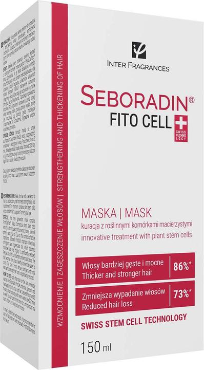 Actual product image Seboradin FITO CELL Hair Mask Conditioner for Stronger Hair 150ml Hair Loss and Regrowth Swiss Techn