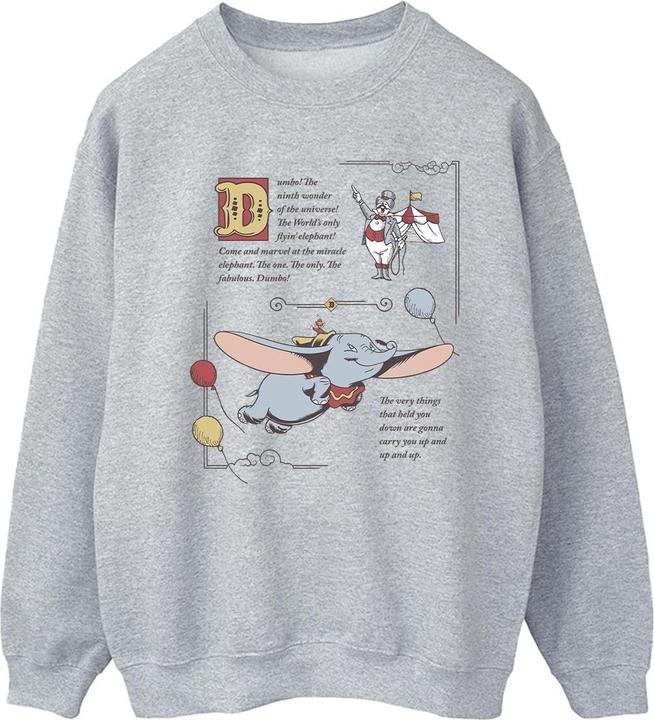 Disney Dumbo Story Book Page Sweatshirt (XL)