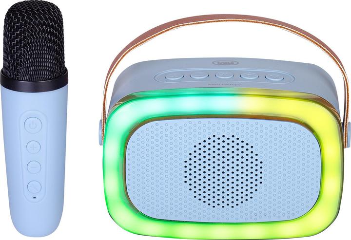 Trevi Xr 8a01 Miniparty Karaoke Speaker + Bluetooth Blue (Fonctionnement sur batterie)