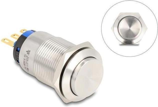 Image du produit Delock Bouton-poussoir à encastrer 19 mm 3 x connexion à souder