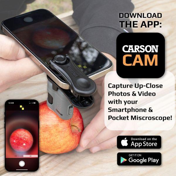 Actual product image Carson Microscope avec LED MicroMiniHookUp