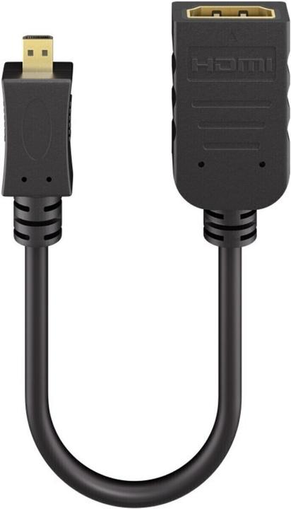 Actual product image Goobay Micro HDMI D – HDMI Buchse (0.15 m, HDMI)