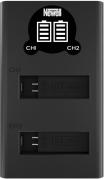 Productafbeelding Newell fotoaparato įkroviklis DL-USB-C dviejų kanalų įkroviklis AB1 baterijos, skirtas Osmo Action (Batterijlader voor camera)