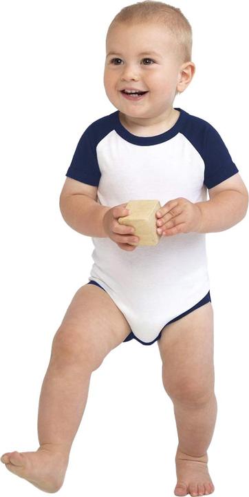 Larkwood Essential Bodysuit Baby Baseball kurzärmlig (62)