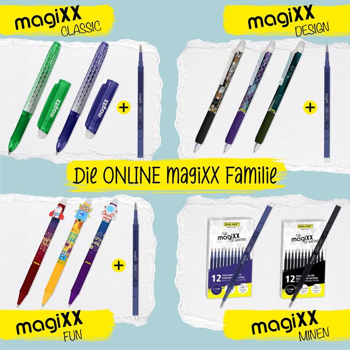 Actual product image Online 6er Pack Gelpen magiXX Boys gemischt (blue erasable, 1 x)