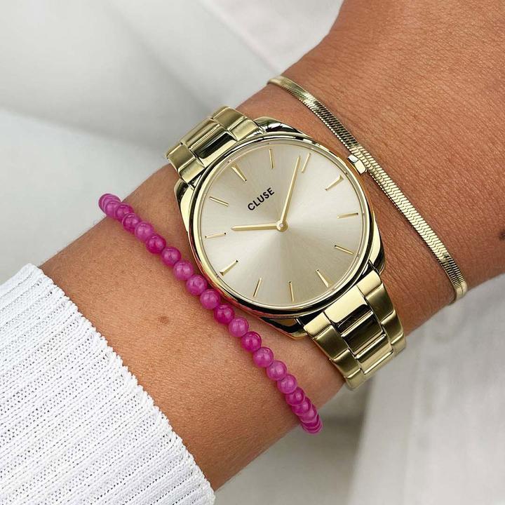 Immagine prodotto Cluse Féroce Petite Gold (Orologio da polso analogico, 32 mm)