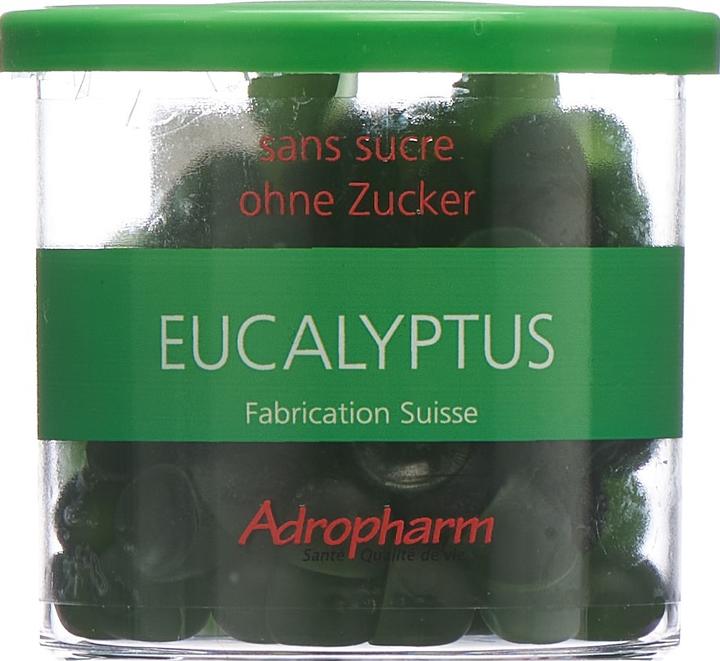 Produktbild Adropharm Eukalyptus ohne Zucker reizlindernde Pastillen Pastillen (1 Stück)