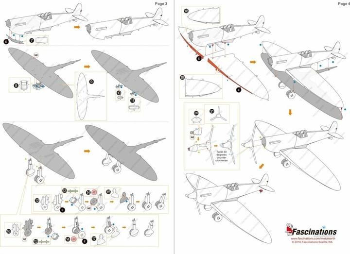 Image du produit Metal Earth Supermarine Spitfire