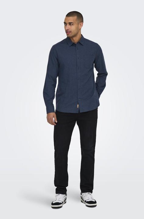 Image du produit Only & Sons Coupe normale Col de chemise Chemise (M)