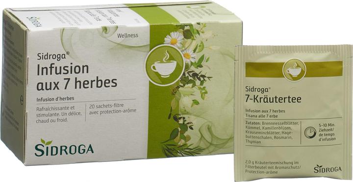 Produktbild Sidroga Teebeutel Wellness 7-Kräutertee 20 Stück (84 g)