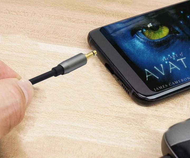 Actual product image Helos Extension cable, jack 3.5mm male/female 3 pin, PREMIUM, 1.0m, black Jack 3.5mm male/jack (1 m, Extension)