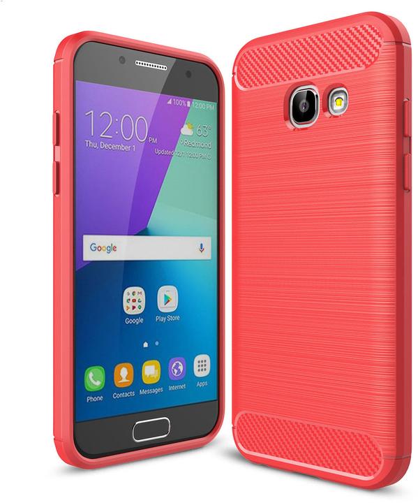 Image du produit Pedea Étui en carbone pour Samsung Galaxy A5 2017, rouge (Samsung Galaxy A5 (2017))