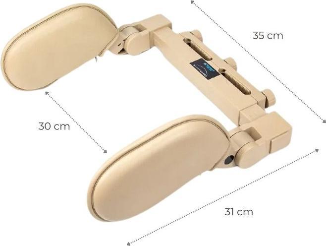 Produktbild Hermex Nackenstütze Autositz Kopfstütze Kopfauflage 180° verstellbar