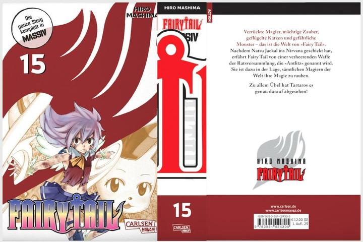 Actual product image Fairy Tail Solid 15 (Hiro Mashima, German)