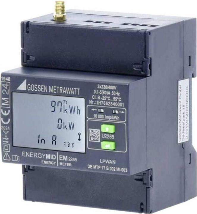 Gossen Metrawatt EM2289 Drehstromzähler 80 A MID-konform: Ja 1 St.