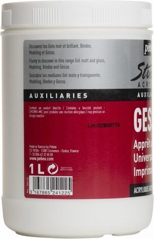 Produktbild Pebeo Studio Acrylics Gesso (Weiss, 1000 ml)