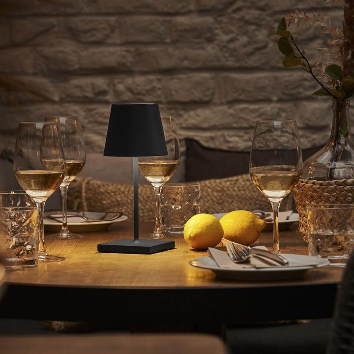 Immagine prodotto Sigor 4547001 Nuindie mini lampada da tavolo ricaricabile 25cm nero notte 2,2W FlexMood 2200K/2700K IP54 (98.50 lm)
