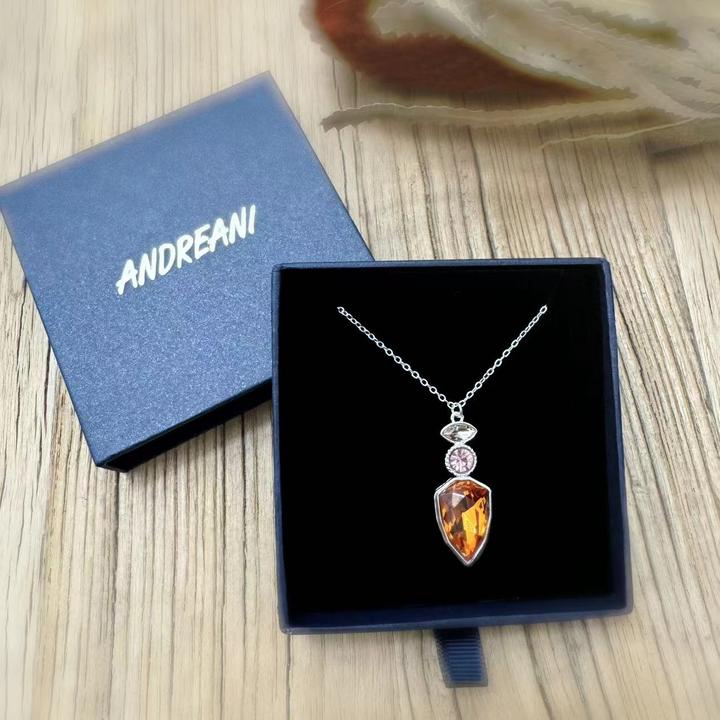 Immagine prodotto Andreani Bracciale con amazzonite autentica (80 cm, Pietre, Nude, Vetro, Marrone, Metallo)