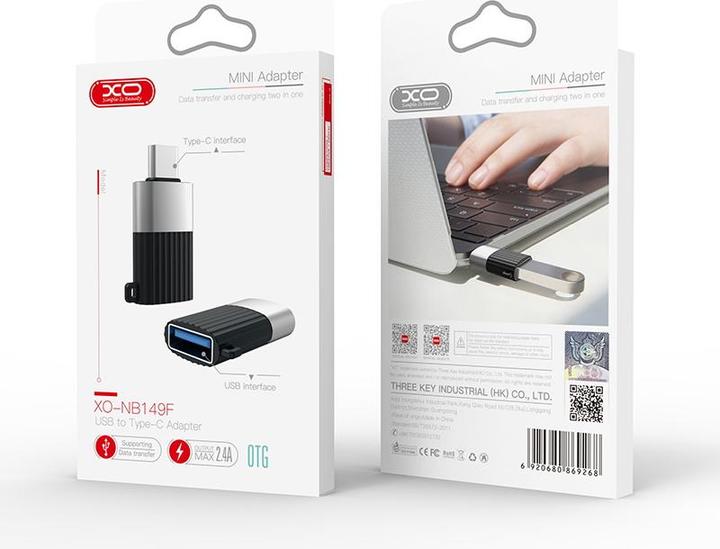 Produktbild xO Adapter NB149-F USB - USB-C schwarz OTG