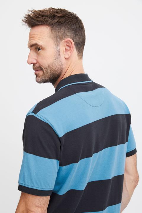 Produktbild FQ1924 FQPeter stripe polo shirt w badge 21900639 (XXL)