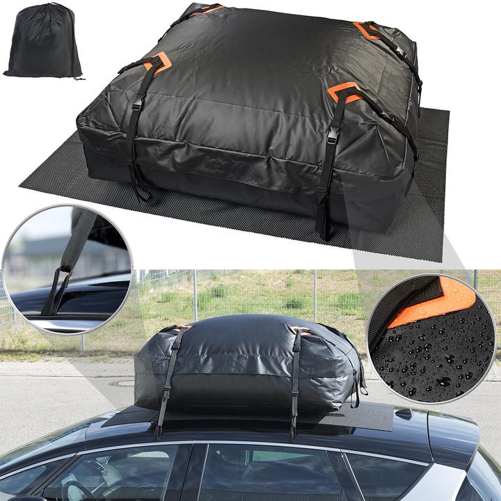 Produktbild Lescars Wasserdichte Dachtasche aus reissfester PVC-Plane mit Matte (425 l)