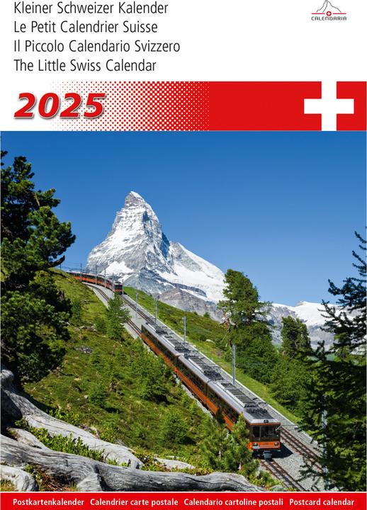 Petit calendrier suisse 2025 (22 x 15 cm, Couverture rigide, Allemand)