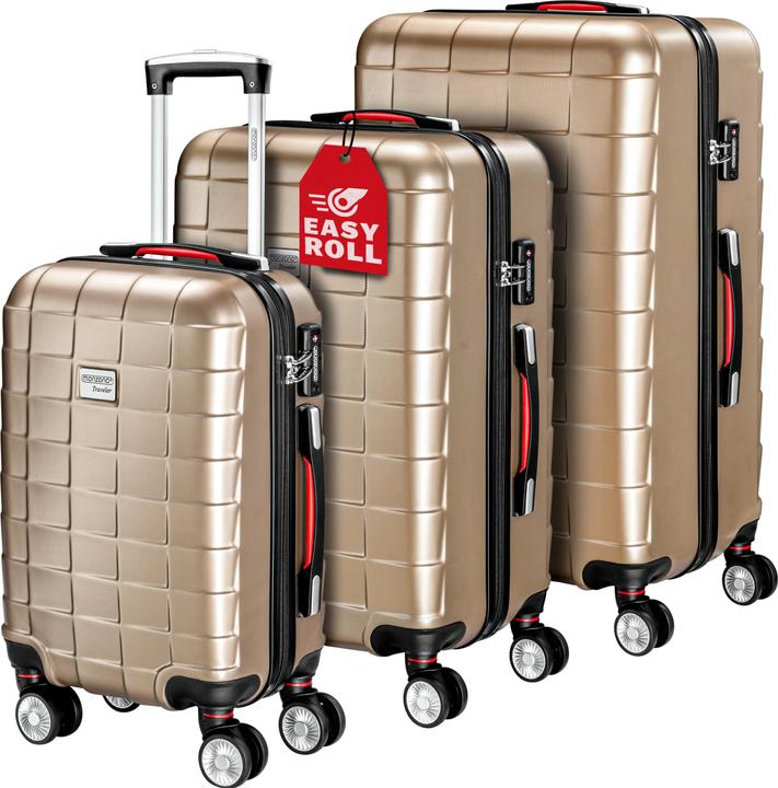 Monzana 3er Set Koffer (105 l, M (50 - 90l), L (90 - 115l), XL (ab 115l))