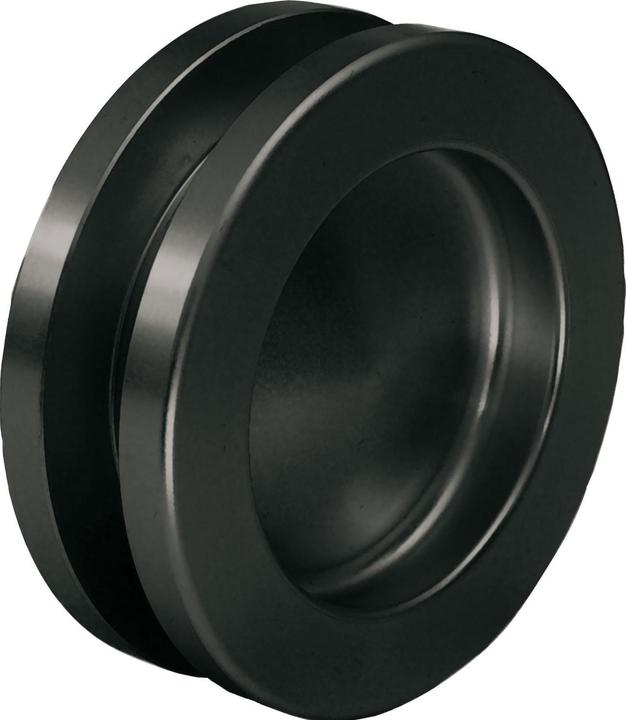 Produktbild Kws Muschelgriff 5252 Aluminium schwarz matt beschichtet Einlass-Ø 50 mm