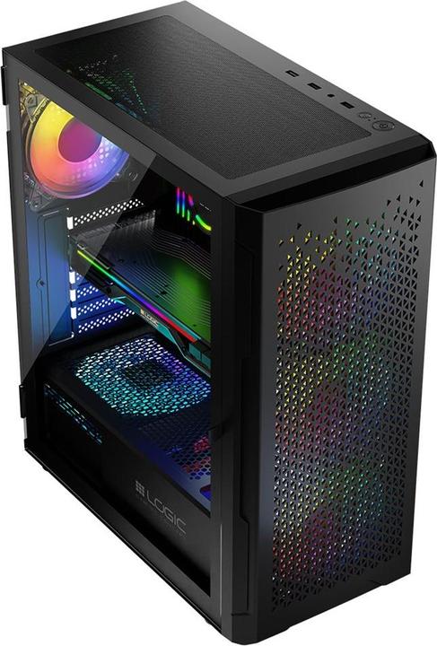 Actual product image Logic ARAMIS ARGB MINIDI USB 3.0 case black (ATX)