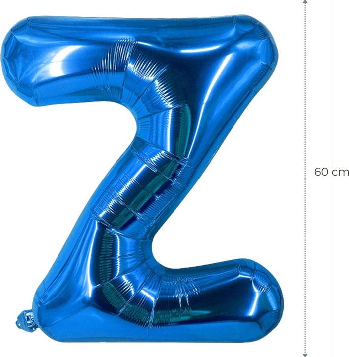 Actual product image Hermex Letter balloon Z blue birthday party balloon foil balloon 60cm (1 x)