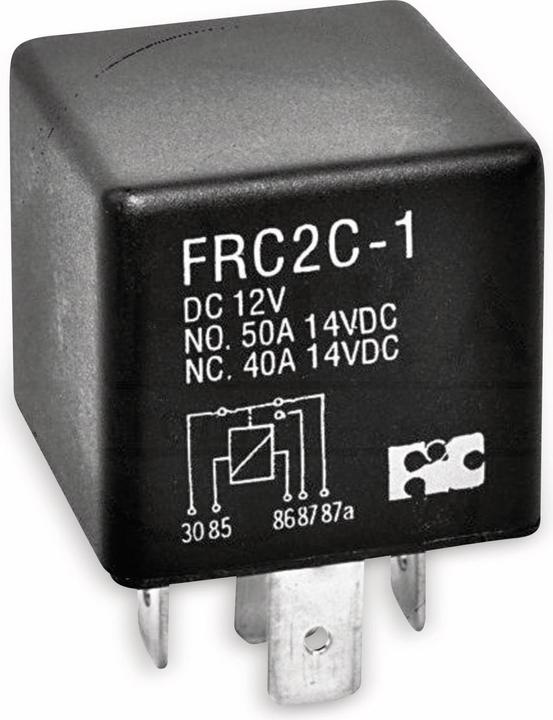 Eneroid Car relay 12 V-, 50 A, 1x UM, plug-in connection