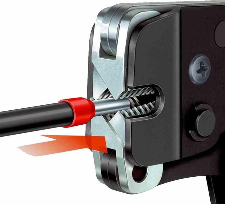 Actual product image Knipex Self-Adjusting Crimping Pliers for wire ferrules (190 mm)