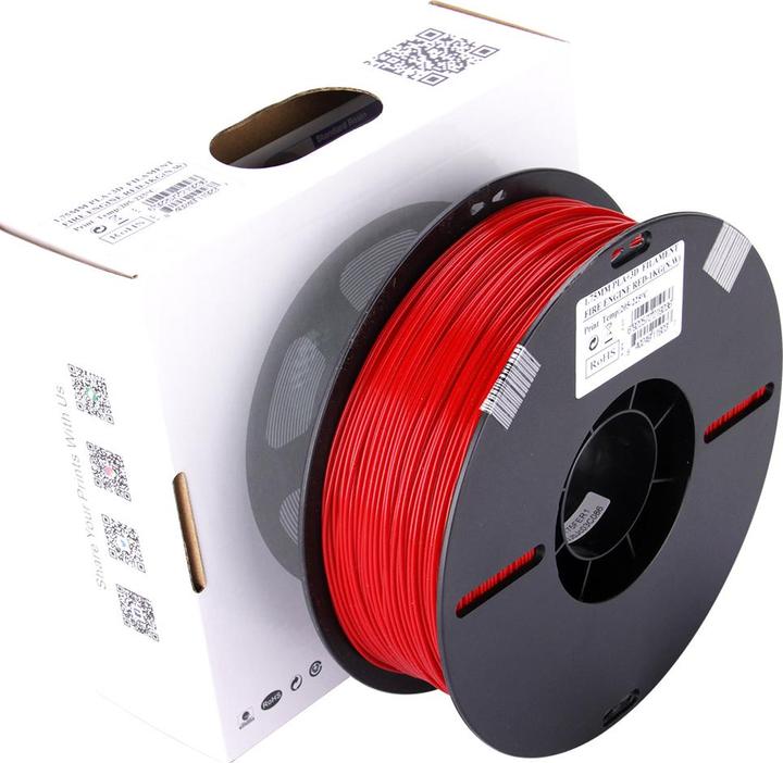 Actual product image eSUN PLA+ 1.75mm Fire Eng. Red 1kg 3D Filament (PLA+, 1.75 mm, 1000 g, Red)