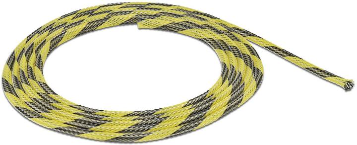 Productafbeelding Delock Gevlochten kous rekbaar 2 m x 6 mm zwart-geel (Kabeldoorvoer, 200 cm)