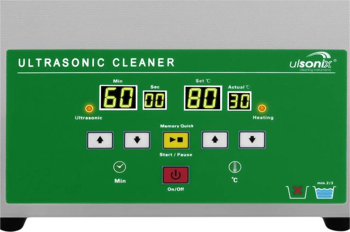 Actual product image Ulsonix Ultrasonic Cleaner - 3 Litres - 80 W - Memory-Quick Eco (40 kHz, 3000 ml)