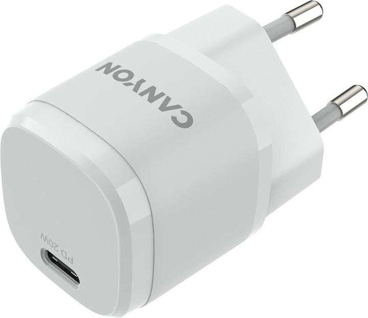 Produktbild Canyon Ladegerät 1xUSB-C 20W Power Delivery white retail (20 W)
