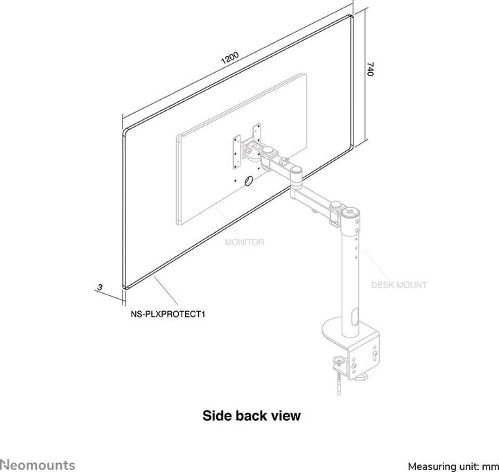 Actual product image Neomounts Protective screen (32.01")