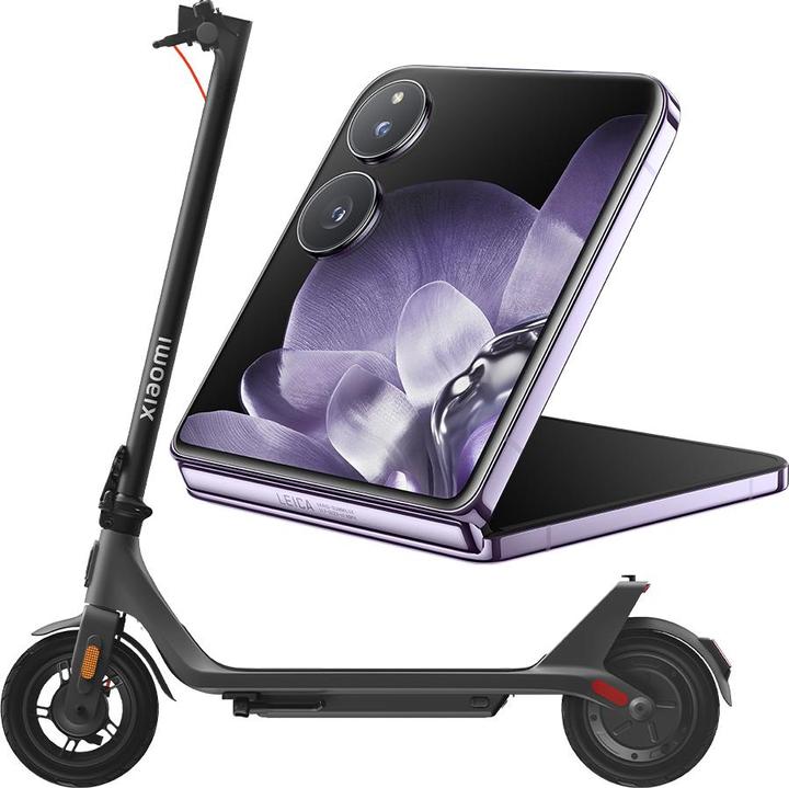 Xiaomi MIX Flip + Electric Scooter 4 Lite (2. Gen) Swiss Edition Launch Edition (512 GB, Black, 6.86", Dual SIM, 50 Mpx, 5G)