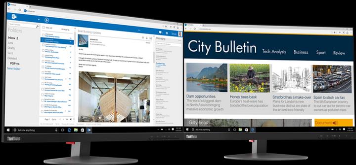 Actual product image Lenovo ThinkVision T23d-10 (1920 x 1200 pixels, 23")