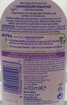 Valeurs nutritives et ingrédients NIVEA Eau micellaire apaisante (Eau micellaire, 400 ml)