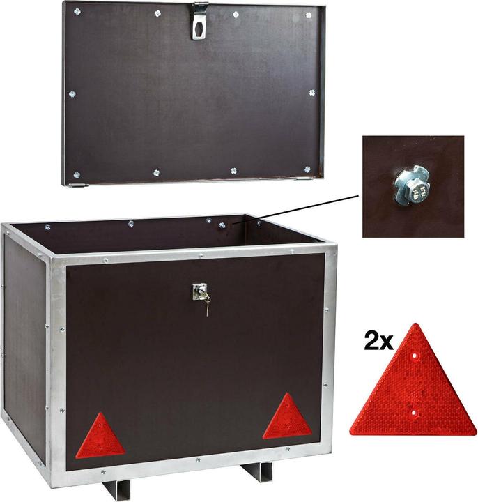Produktbild Dema Traktor Truhe Transportbox 83x62x68cm