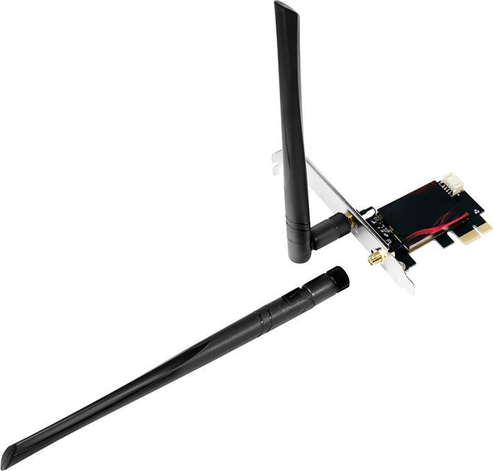 Produktbild LogiLink PCI-Express Karte, WI-FI 6E &, BT5.0 (PCI-E x1)