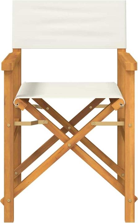 Produktbild VidaXL Regiestühle 2 Stk. Klappbar Creme Teak