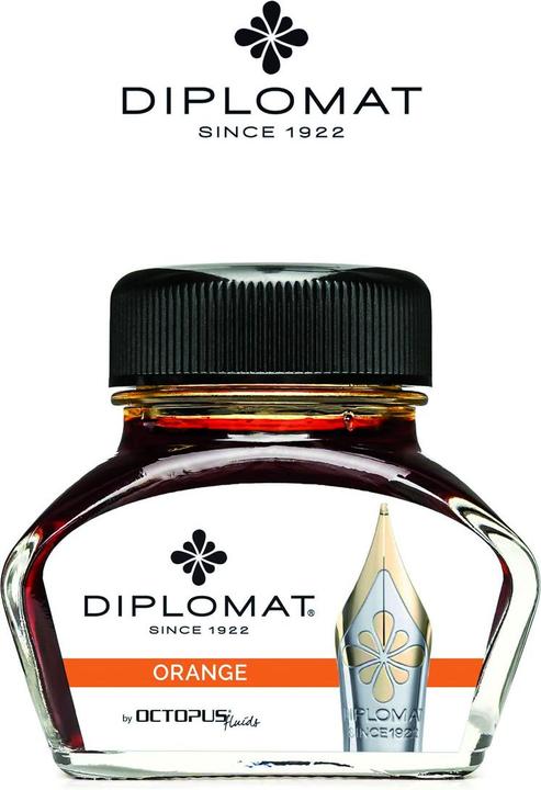Produktbild Diplomat Tinte Diplo Octopus 30 ml oranges Glas (Tintenfass, Orange)