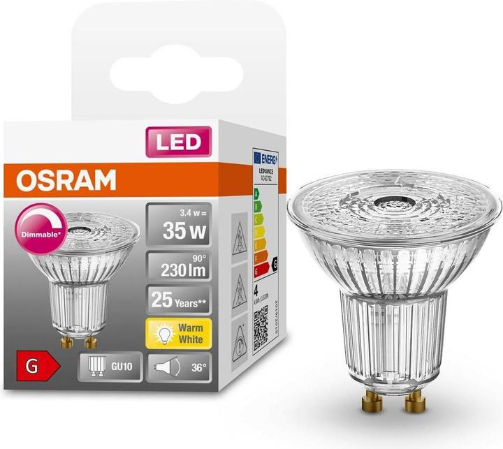 Produktbild Osram Led Superstar Par16 (GU10, 3.40 W, 230 lm, 1 x, G)