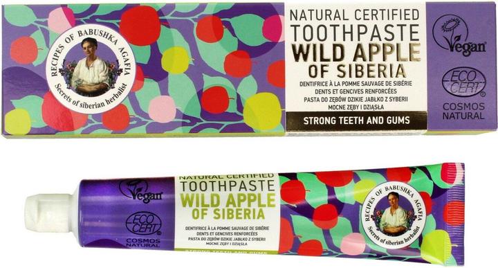 Actual product image Babushka Agafia Bania Agafii - Toothpaste toothpaste Wild Apple 85ml (85 ml)