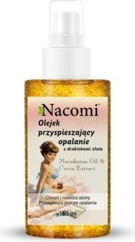 Image du produit Nacomi Sunny Shimmering Tan Accelerating Oil With Gold Flakes Huile accélérant le bronzage à partir de (Mousse autobronzante, 150 ml)