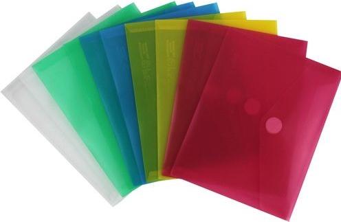 Herba-Plastic Dokumententasche A6 mit Klettverschluss 10 Stück farblos (A6)