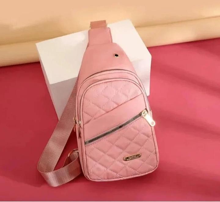 Image du produit Only-Bags.Store Sac de poitrine de grande capacité en tissu oxford brodé multicouche simple pour les loisirs en